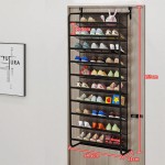 10-tier, 30-pair door-mounted shoe rack/storage unit